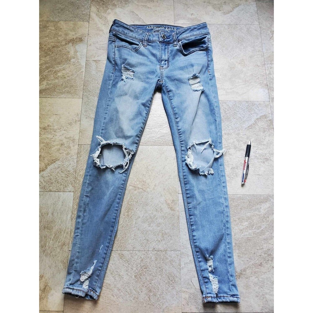 American Eagle Super Super Stretch Jegging Junior's Size 4 Y2K